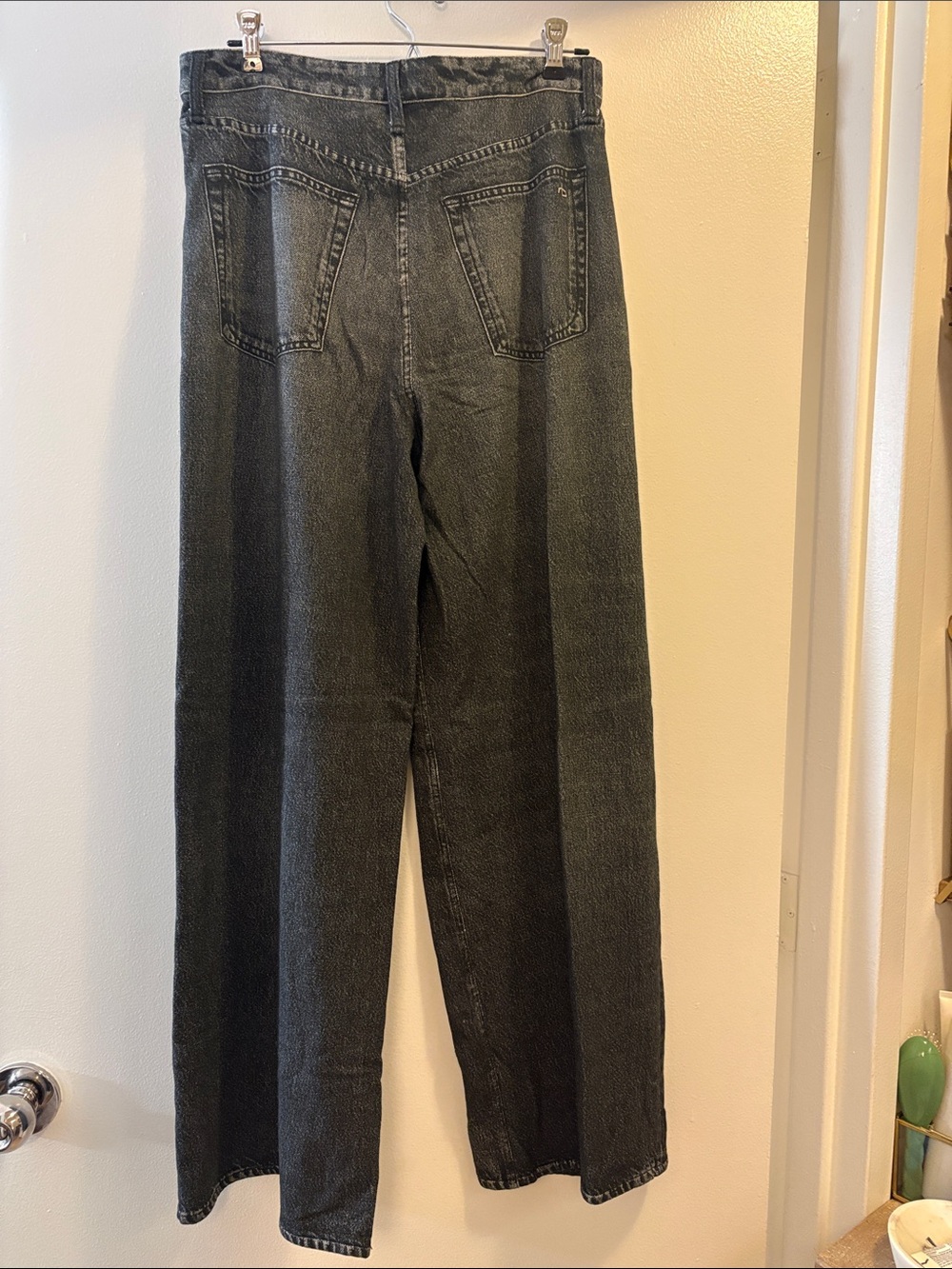 rag & bone Miramar Sofie Sweatpant Jeans in Washed Black - Size 30 - Picture 3 of 6